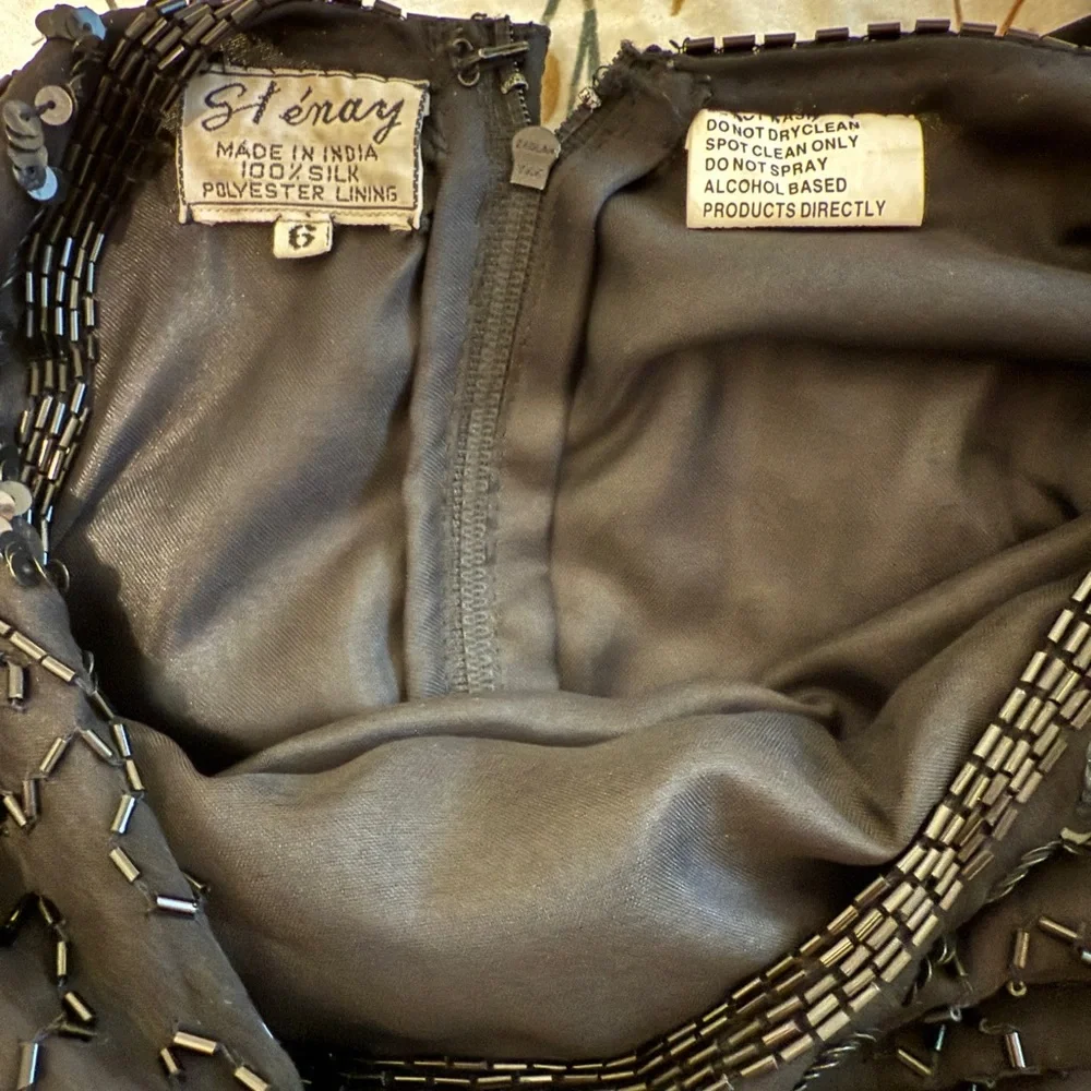 Stenay Elegant‎ Black Beaded Mini Dress